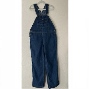 Walls Cowgirl Ranch Wear denim overalls, Large, blue